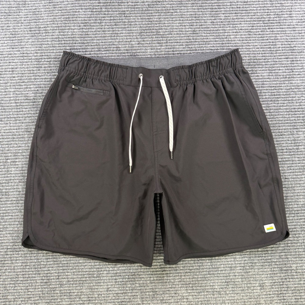 Vuori Banks Shorts Mens XXL Charcoal Grey Athletic Gym Swim Training V330